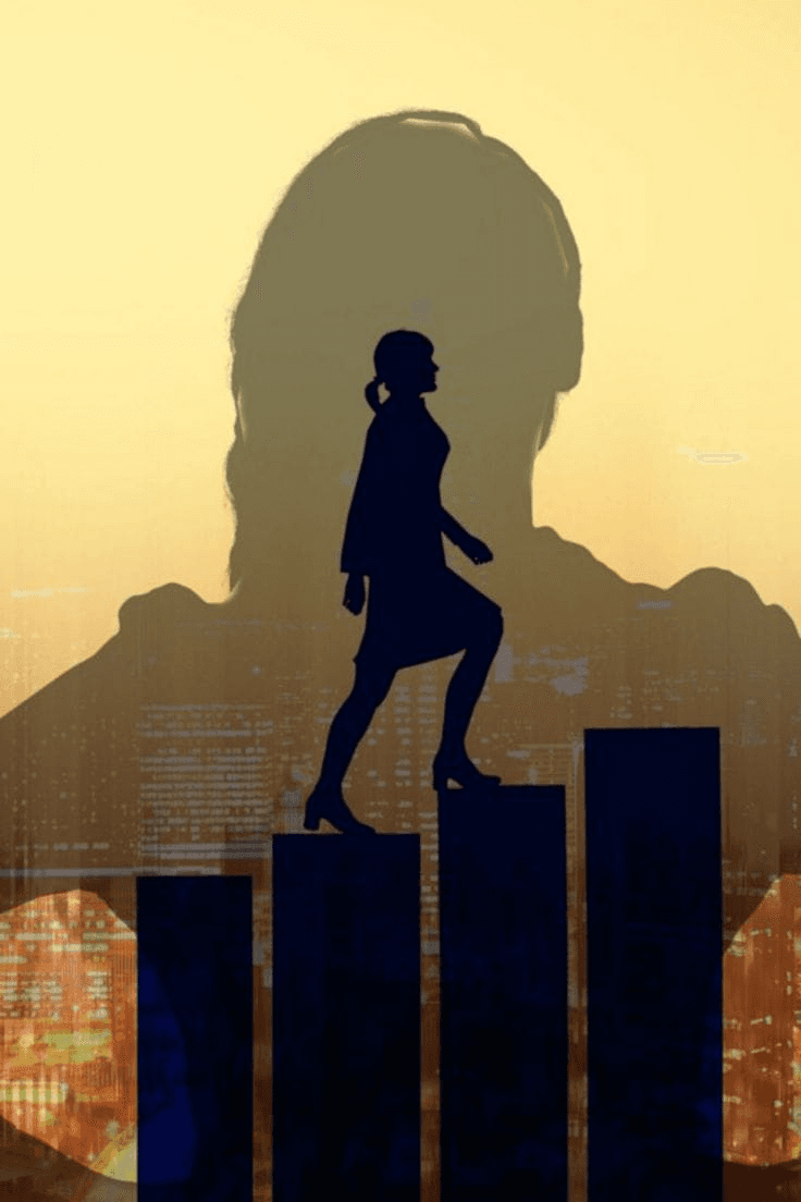A woman stepping into her next chapter